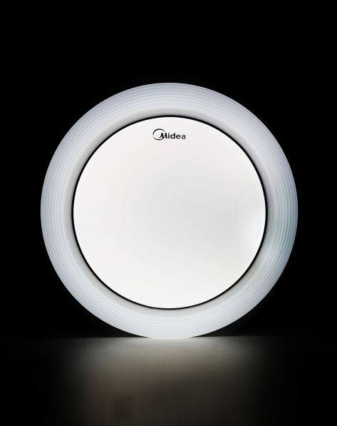 美的Midea照明設(shè)備專場三基色護眼吸頂小燈22W環(huán)影銀邊 含光源-唯品會